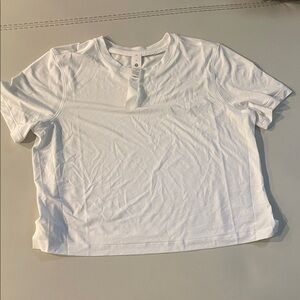 Lululemon Athletica White Crop Top